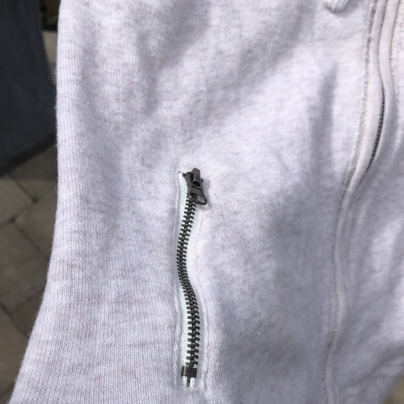 CampusCrew Light Grey Zip Up Hoodie - Picture 5 of 8